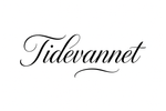 Tidevannet med fint skrift og hvit bakgrunn